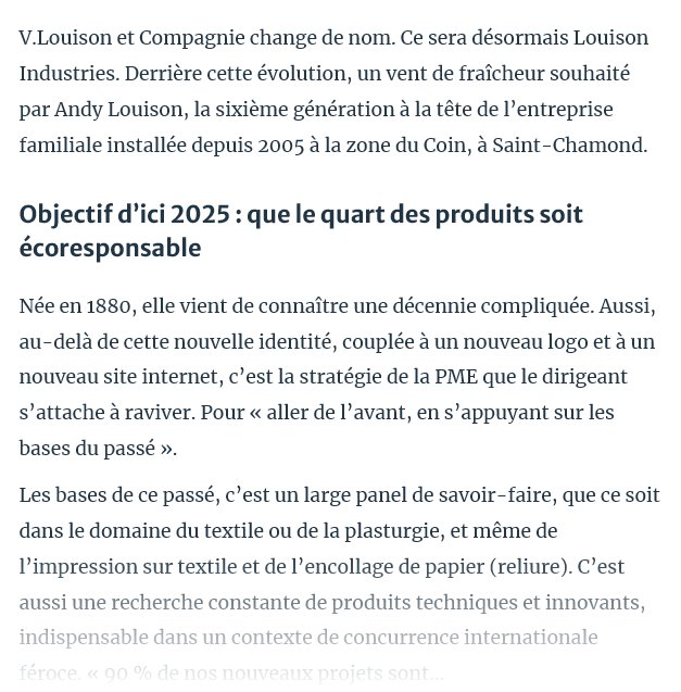 Louison Industries dans Le Progrès 4 louison ecoresponsabilite le progres 2