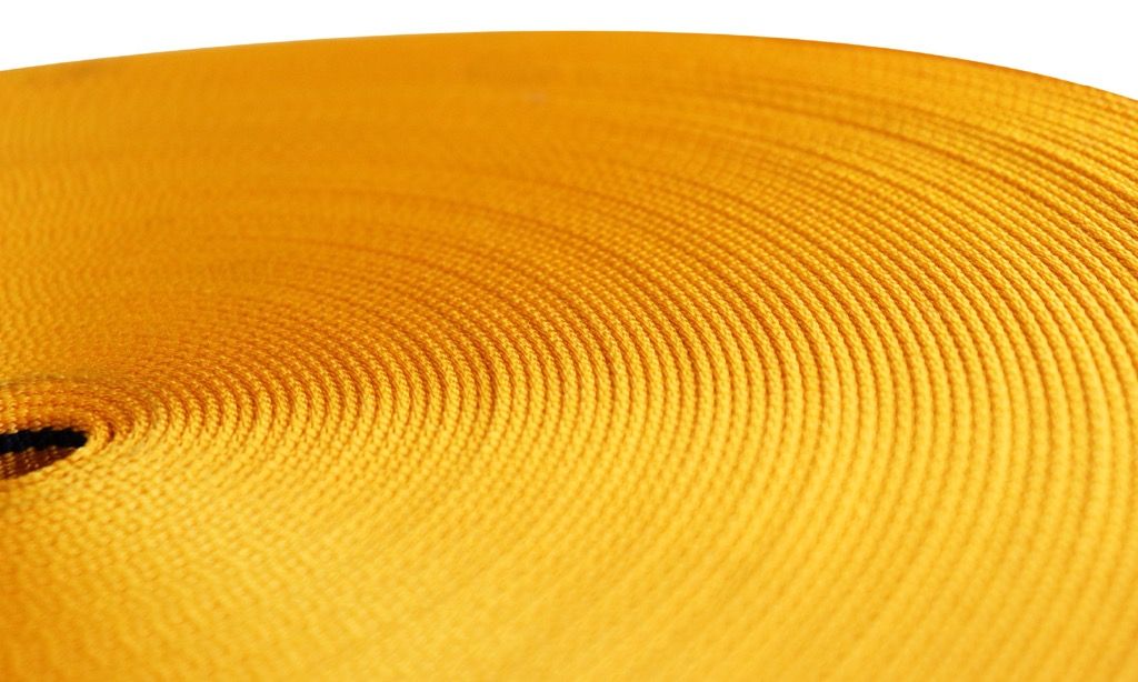 Fabricant de sangle 2 sangle tisse jaune