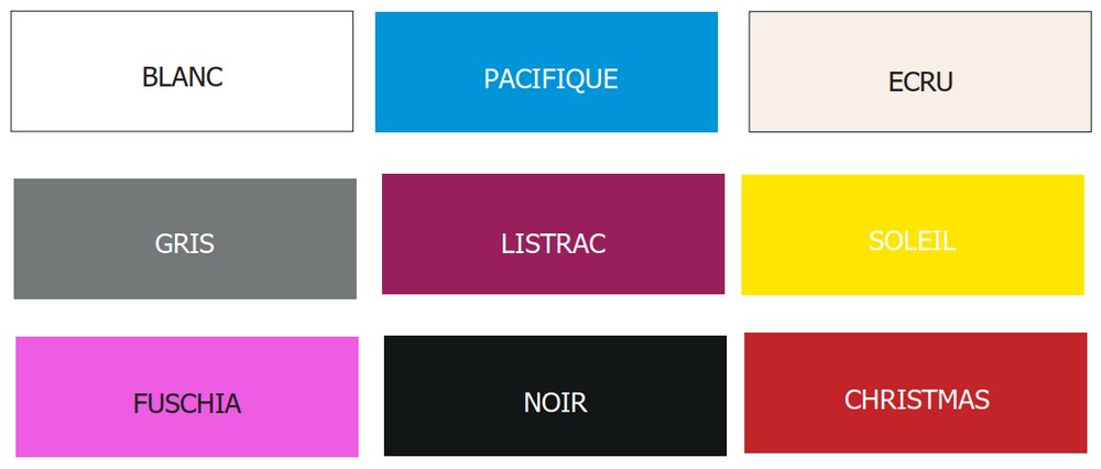 couleurs filabrin